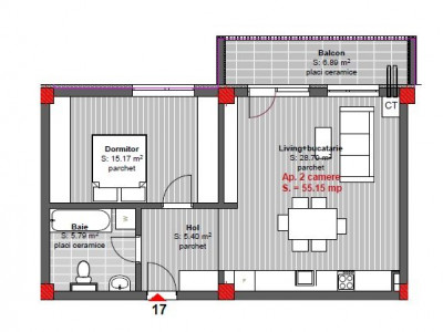 Comision 0% Apartament 3 camere constructie noua, -Floresti 